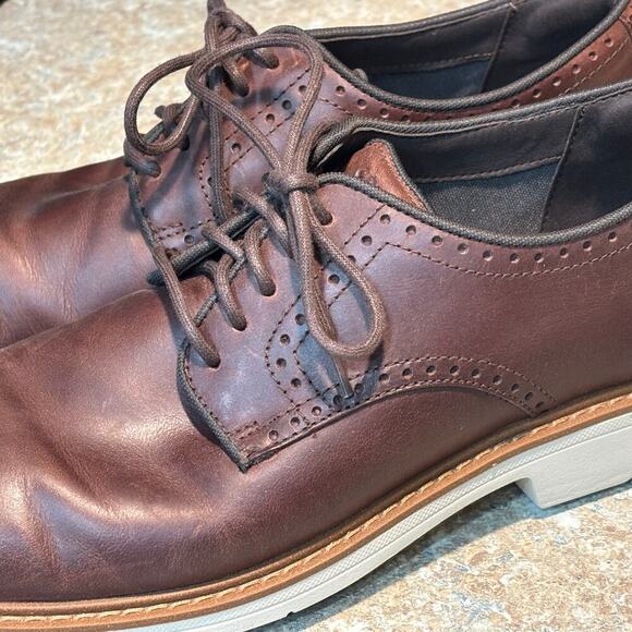 Cole Haan Men's Classic Brown Go to Plain Toe Lace Up Oxfords Size 11M - Picture 6 of 12
